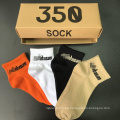 350 500 v2 sock calcetin custom logo print designer cotton manufacturer bamboo sport embroidery unisex women men's sock